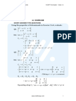 Ncert Exemplar Math Class 12 Chapter 04 Determinants