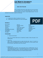 Activity 12 Analysis of Blood