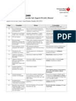 Spanish ACLS Provider Manual Errata