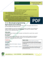 11.3 Structured Programming (MT-L)