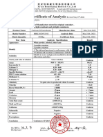 COA of Calcium D Pantothente - Revised