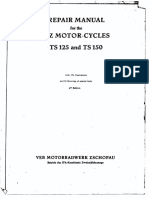 MZ TS 125-150 Reparaturanleitung (Engl.)