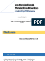 Calcium Metabolism & Calcium Metabolism Disorders