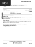 University of Cambridge International Examinations International General Certificate of Secondary Education