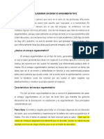 Como Elaborar Un Ensayo Argumentativo