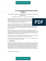 Simulation of Lumbar Spine Biomechanics Using Abaqus