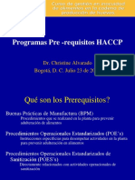 Programas Pre Requisito de HACCP