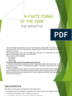 The Non-Finite Forms of The Verb - The Infinitive