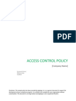 Access Control Policy Template