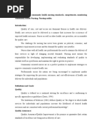 Quality Assurance Community Health Nursing Standards, Competencies, Monitoring Community Health Nursing, Nursing Audits