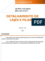 Gratuito - Detalhamento Das Armações de Lajes e Pilares de Concreto Armado