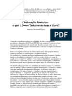 Na Bíblia Deus Só Instituiu o Ofício de Diácono e Pastor para A Igreja Local