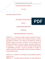 Sistema Educativo Ley Nacional de Educación #26206