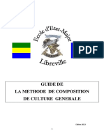 La Methode de Composition - de Culture Generale