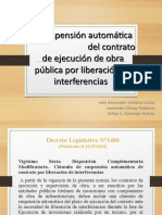 La Suspensión Automática Del Contrato de Ejecución de Obra Pública Por Liberación de Interferencias