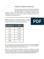 Regression Analysis in Machine Learning