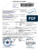 Bill of Lading Paros Vessel