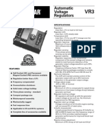 Automatic Voltage Regulators: Specifications