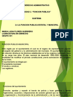 2.4 La Funcion Publica Estatal y Municipal