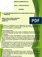 2.3 Las Responsabilidades de Los Servidores Publicos Federales