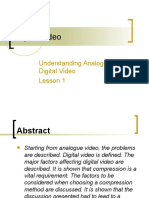 Understanding Analogue and Digital Video Lesson 1