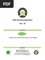 LEED GA Exam Questions Set 10