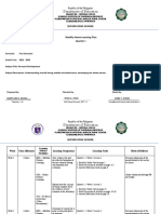 Department of Education: Weekly Home Learning Plan Quarter I