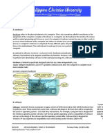 Introduction To Computers: Hardware and Software