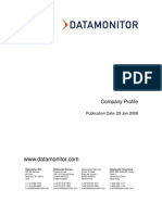 Company Profile: Publication Date: 29 Jan 2008