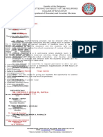 Republic of The Philippines Polytechnic University of The Philippines College of Education Department of Elementary and Secondary Education