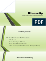 Unit 1 - Foundations and Theories of Diversity