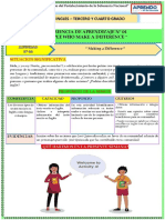 Experiencia de Aprendizaje #04 - Actividad 04 - 3ero y 4to - Ingles - 00001