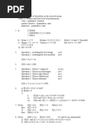 Solutions To Examples For Discussion