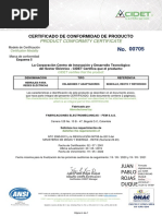 Certificado Conformidad ESLABONES Y ADAPTADORES +