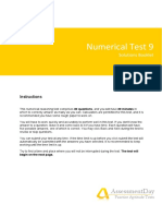 Numerical Test 9: Assessmentday