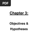 Objectives & Hypotheses