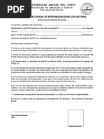 Formato de Declaración Jurada (Menor de Edad)