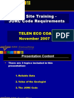 Wellsite JORC Training TEC Part1