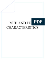 MCB and Fuse Characteristics Report