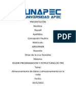 Almacenamiento de Datos y en La Nube