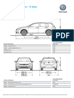 New Golf Dimensions - 5-Door