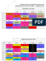 Horario de Evaluación Diario 2022 2da Uni Modificado