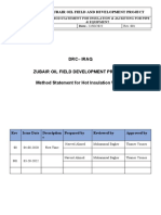 Method Statement Hot Insulation