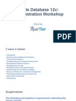 Oracle Database 12c Administration Workshop