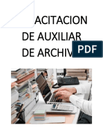 Capacitacion de Auxiliar de Archivo