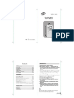 Vibration Meter User's Manual: Model Gm63A