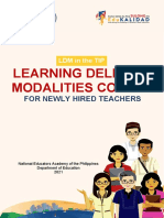 Learning Delivery Modalities Course: For Newly Hired Teachers