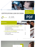 Règles Spécifiques Certification Lean Six Sigma Black Belt