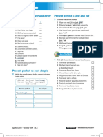 Grammar: Present Perfect + Ever and Never Present Perfect + Just and Yet