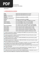 Clasificación, Cargo Abono, Ecuación